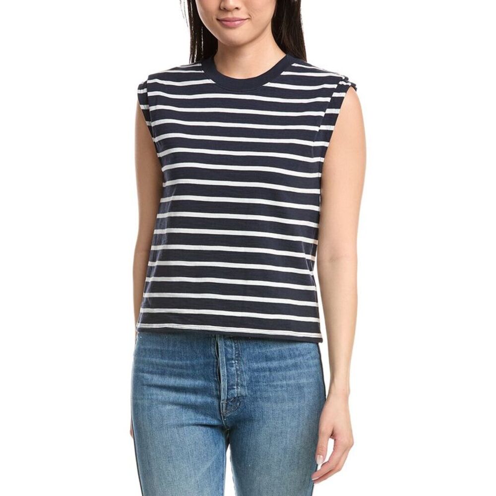 Nation Ltd Womens  Marina Muscle T-Shirt, Black